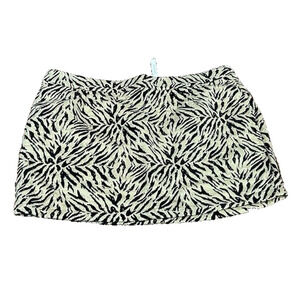 Soncy Mini Skirt High Waisted Pull On Unlined Leopard Print Tan Black Size 5 NEW